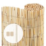Vounot® canisse en roseau renforcée brise vue naturel avec attaches de fixation 100x300cm Vounot® canisse en roseau renforcée brise vue naturel avec attaches de fixation 100x300cm