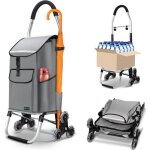 Vounot® chariot de courses pliable aluminium avec crochets et compartiment isotherme - sac imperméable ... Vounot® chariot de courses pliable aluminium avec crochets et compartiment isotherme - sac imperméable ...