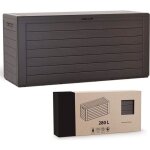 Vounot� coffre de jardin avec poign�es 280l - malle de rangement ext�rieur en pp - 116x44x55cm - style ...