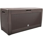 Vounot® coffre de jardin avec poignées et roues 310l - malle de rangement extérieur en pp - 119x48x60cm ... Vounot® coffre de jardin avec poignées et roues 310l - malle de rangement extérieur en pp - 119x48x60cm ...