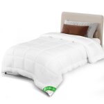 Vounot� couette l�g�re 135x200cm 200gsm blanc - couverture douce respirante en microfibre - certifi�e ...