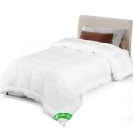Vounot® couette tempérée 135x200cm 300gsm blanc - couette chaude douce respirante en microfibre - certifiée ... Vounot® couette tempérée 135x200cm 300gsm blanc - couette chaude douce respirante en microfibre - certifiée ...