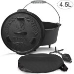 Vounot® dutch oven cocotte fonte 425l - four hollandais casserole marmite pour camping barbecue - sac ... Vounot® dutch oven cocotte fonte 425l - four hollandais casserole marmite pour camping barbecue - sac ...