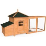 Vounot grand poulailler en bois avec pondoir et perchoir