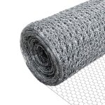 Vounot® grillage à poule - acier galvanisé - maille 25mm - 1x25m - filet de clôture pour poulailler Vounot® grillage à poule - acier galvanisé - maille 25mm - 1x25m - filet de clôture pour poulailler