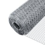 Vounot grillage  poule - acier galvanis - maille 25mm - 1x50m - filet de clture pour poulailler