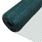 Vounot grillage a poule avec fils 25mm en pvc gaine vert 1x25m Vounot grillage a poule avec fils 25mm en pvc gaine vert 1x25m