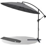 Vounot® parasol déporté inclinable 3m gris - 18 baleines - hauteur et inclinaison réglables - rotatif ... Vounot® parasol déporté inclinable 3m gris - 18 baleines - hauteur et inclinaison réglables - rotatif ...