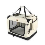 Vounot sac de transport pliable pour chien et chat - caisse portable respirant avec matelas amovible ...