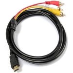 Vshop� c�ble hdmi vers rca hdmi m�le vers 3rca av composite m�le m - m connecteur c�ble adaptateur cordon ...