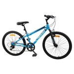 Vtt 26 mercier fourche télescopique - 18 vitesses - cadre mixte - bleu Vtt 26 mercier fourche télescopique - 18 vitesses - cadre mixte - bleu