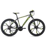 Vtt semi - rigide 275 xplicit noir - vert 21 vitesses tc 46 cm ks cycling