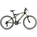Vtt tout suspendu 26 scrawler noir tc 51 cm ks cycling - drailleur shimano 21 vitesses - frein v - brake ...