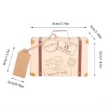 Vvikizy boîte de faveur boîtes à dragées vintage en forme de valise 50 pièces sac cadeau à bonbons pour ... Vvikizy boîte de faveur boîtes à dragées vintage en forme de valise 50 pièces sac cadeau à bonbons pour ...