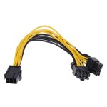 Vvikizy cable alimentation carte graphique pci - e 6 broches vers dual 8 broches (6pin 2 pin) Vvikizy cable alimentation carte graphique pci - e 6 broches vers dual 8 broches (6pin 2 pin)