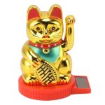 Vvikizy chat chanceux  nergie solaire ornement de chat  bras ondul  nergie solaire agitant la main ...