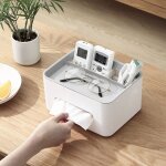 Vvikizy couvercle de bote  mouchoirs multifonctionnel couvercle de bote  mouchoirs meuble bac base ...