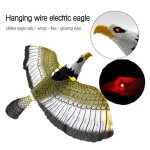 Vvikizy epouvantail lumineux anti - oiseaux suspendu aigle avec musique effaroucheuse volante