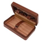 Vvikizy �tui � cigares cave � cigares �tui marron portable doublure en bois de c�dre humidificateur bo�te ...