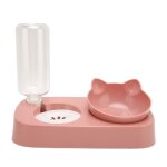Gamelle pour chien et chat - vvikizy - distributeur deau automatique - plastique pp - rose - intrieur ...