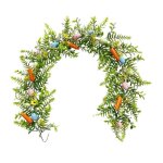 Vvikizy guirlande d?oeufs de p�ques guirlande d?ufs en rotin simulation d?ufs de p�ques artificiels guirlande ...