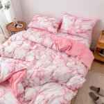 Vvikizy literie marbre ensemble de literie en polyester marbr housse de couette taie doreiller deco ...