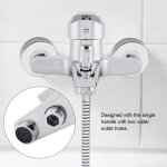 Robinet mitigeur de douche mural - vvikizy - durable - installation facile - 2 trous - blanc