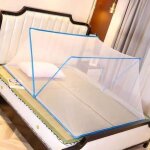 Moustiquaire de lit - pzcc - vvikizy - pliable - sans fond - maille hexagonale fine