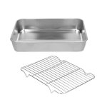 Plat de cuisson et grille - vvikizy - acier inoxydable - compatible lave - vaisselle - facile  nettoyer ...