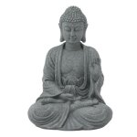 Vvikizy sculpture en gr�s vert statue de bouddha en gr�s vert sculpture bouddhiste assise ornement pour ...