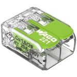 Wago 221 - 422 221 borne de raccordement flexible: 0. 14 - 4 mm rigide: 0. 2 - 4 mm nombre de ples: ...