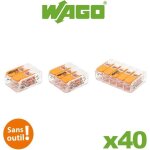 Blister panach� de 40 bornes de connexion automatique 23 et 5 entr�es s221