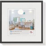 Cadre photo - walther - kv330b - plastique - noir - 30x30 cm