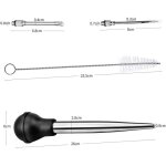 Wandefolpoires  sauce en acier inoxydable 304 et caoutchouc poire  jus pipette cuisine aiguille dinjection ...