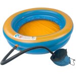 Waterclip - piscine gonflable � bulles pour enfant �105x23cm avec gonfleur