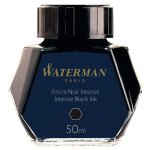 Waterman encre pour stylo plume couleur noir intense flacon 50ml