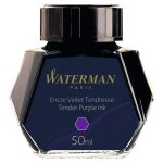 Encre pour stylo plume - waterman - flacon 50 ml - violet tendresse - haute qualit� - pour �criture plume ...