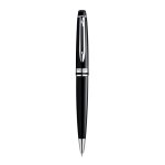 Waterman expert stylo bille laque noire avec attributs palladium recharge bleue pointe moyenne coffret ...