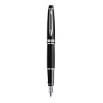 Waterman expert stylo plume plume moyenne laque noire mate avec attributs palladium plume moyenne cartouche ...