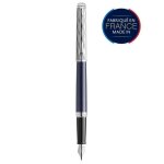 Stylo plume - waterman - hémisphère deluxe - bleu - finitions palladium - plume fine Stylo plume - waterman - hémisphère deluxe - bleu - finitions palladium - plume fine