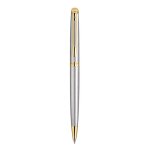 Stylo bille - waterman - hemisphere - acier inoxydable - attributs dors - recharge bleue