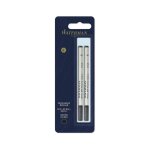 Recharge roller - waterman - pointe fine - encre noire - blister de 2 - criture soyeuse