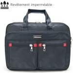Sacoche porte document - waytex - 15. 6 - imperméable - 5 poches zippées - multifonctions Sacoche porte document - waytex - 15. 6 - imperméable - 5 poches zippées - multifonctions