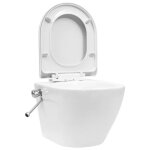 Wc suspendu sans bord à fonction de bidet céramique blanc - salalis - sp128335 Wc suspendu sans bord à fonction de bidet céramique blanc - salalis - sp128335