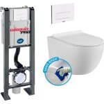 Wc suspendu sans bride wirquin pro - pack complet autoportant design Wc suspendu sans bride wirquin pro - pack complet autoportant design