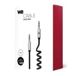 We câble jack / jack torsade noir - extensible de 40cm à 2m We câble jack / jack torsade noir - extensible de 40cm à 2m