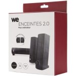 Enceintes 2. 0 - we - 2 x 2. 5w - couleur noir - puissance 5w - filaire