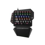 We gamium - clavier gamer filaire m�canique format 1 main - 35 touches - 4 touches macro - blue switch ...
