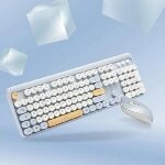 We pop pack clavier + souris sans fil: coloris bleu - connexion 2. 4ghz - avec pav numrique - piles ...