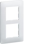Plaque - essensya - we406 - blanc - polycarbonate - 2 postes - entraxe 57 mm